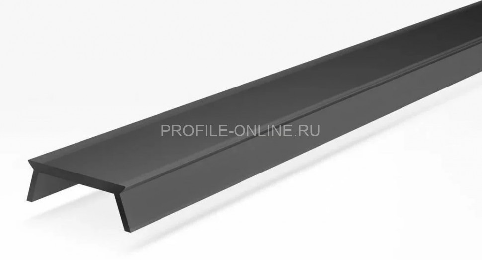 Рассеиватель для профиля скрытого освещения Laconistiq Gips жесткий черный 300 см