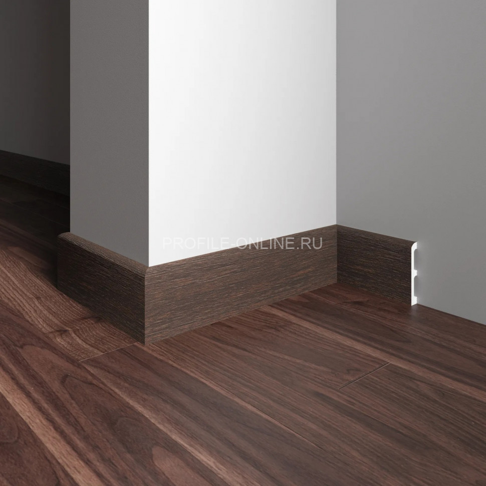 Плинтус для пола 80х13 мм Decor-Dizayn 706-73SH полистирол под дерево 2.4 м