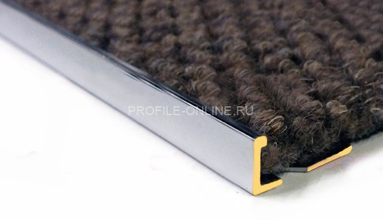 Латунный L-профиль 11 мм ЛГ-11 хром 2,7 м