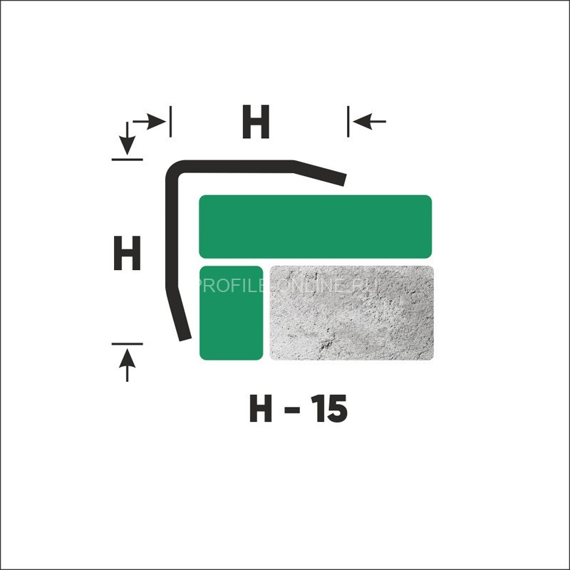 Нержавеющий уголок стальной с загнутыми краями 15х15 мм FD 15 GP золото полированное 300 см