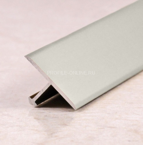 Алюминиевый Т-образный профиль ПТ-18/5 серебро матовое 2,7 м