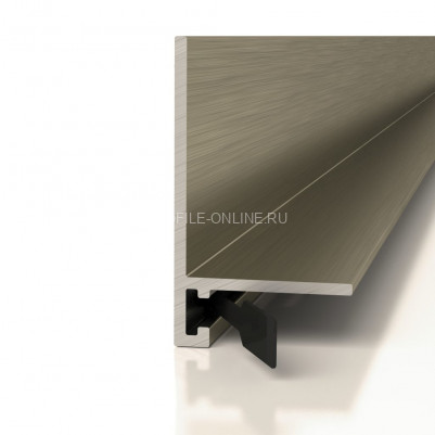 Микроплинтус алюминиевый Decaro ML15A Bronze Brush бронза браш 2 м