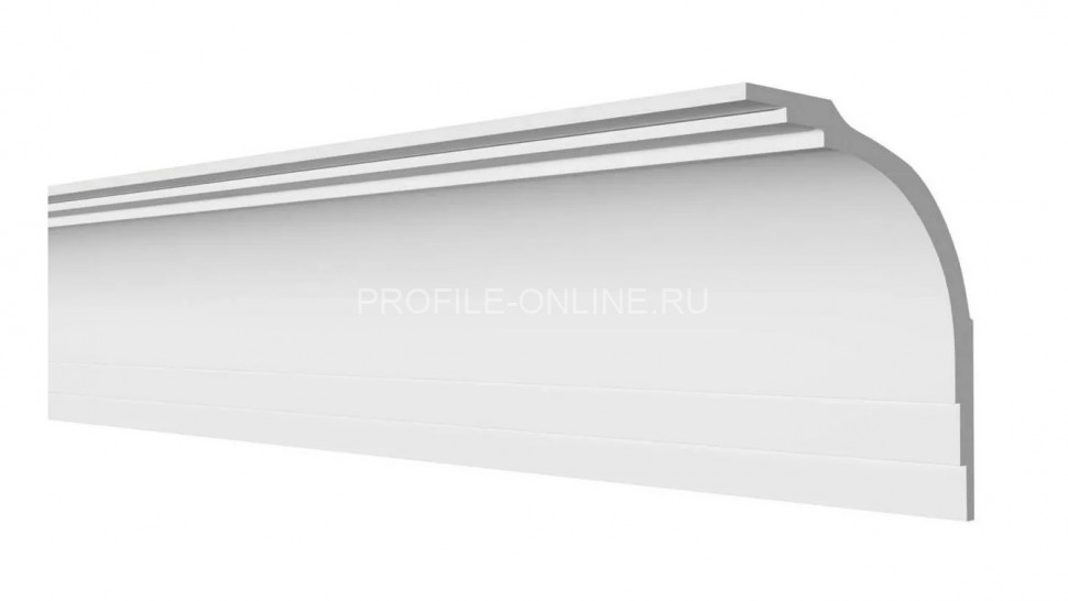 Декоративный плинтус для потолка 170х120 мм Decor-Dizayn DD511 полистирол белый, под покраску 2 м