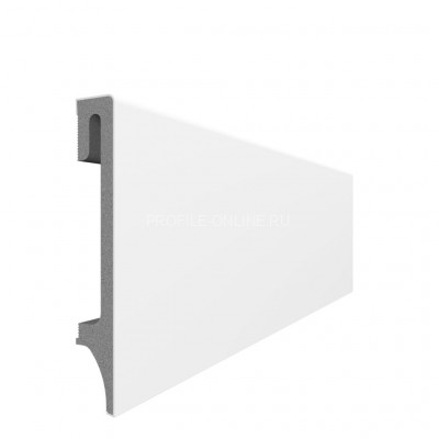 Плинтус для пола ПВХ 100 мм VOX Espumo ESP-401 белый 2.4 м