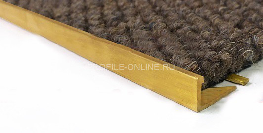 Латунный L-профиль 11 мм ЛГ-11 шлифованный 2,7 м