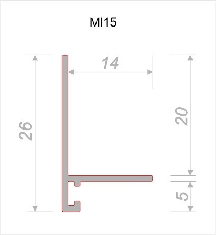 Микроплинтус алюминиевый Decaro ML15A Brass Brush цвет латунный браш 2 м