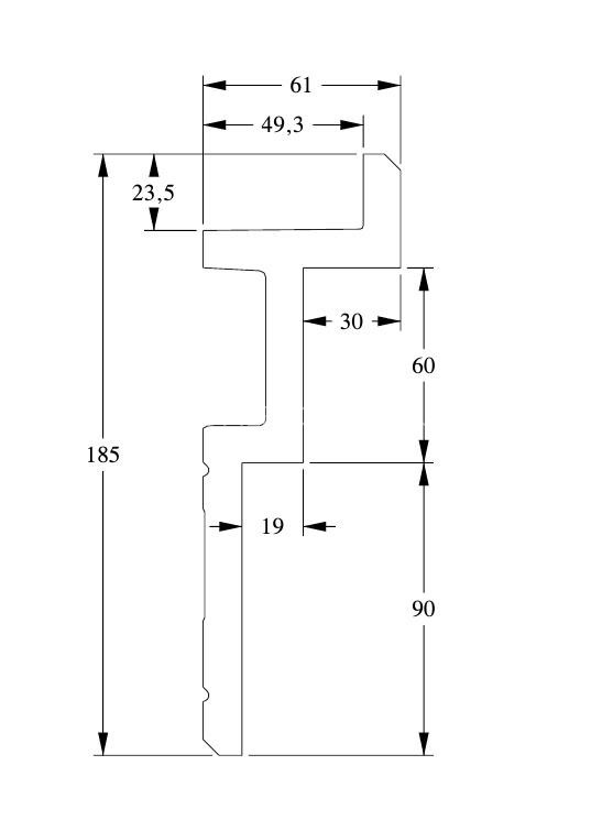 Потолочный плинтус Orac Decor Purotouch C396 белого цвета из полиуретана 61х185 мм 200 см