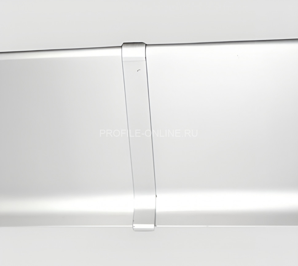 Соединитель для плинтуса Евротрим L-100 алюминий серебро