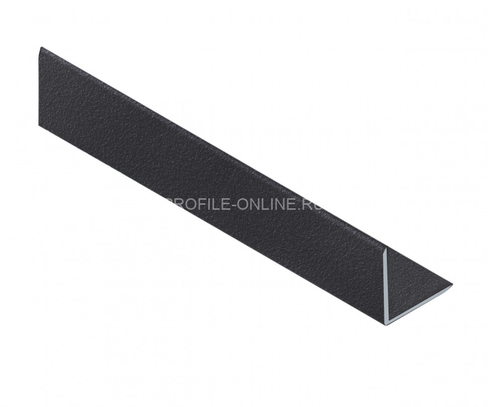 Уголок из алюминия 20х20 мм NEEXY PV63-42 SBL муар черный 2.7 м