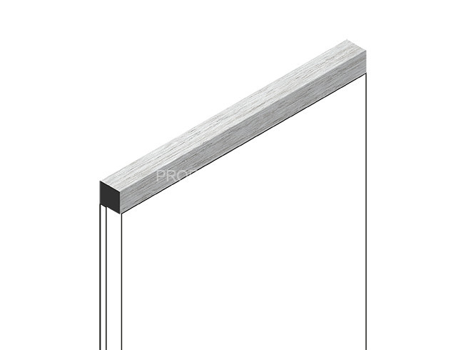 Декоративный молдинг HiWood D12V1 GN68 из фитополимера под дерево 12х12 мм 2.7 м