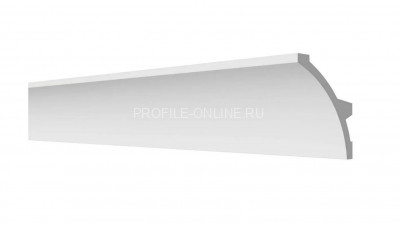 Декоративный плинтус для потолка с подсветкой 80х40 мм Decor-Dizayn DD512 полистирол белый, под покраску 2 м