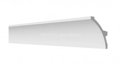 Декоративный плинтус для потолка с подсветкой 80х40 мм Decor-Dizayn DD512 полистирол белый, под покраску 2 м