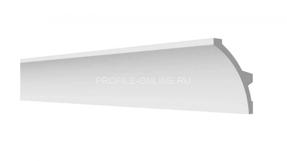 Декоративный плинтус для потолка с подсветкой 80х40 мм Decor-Dizayn DD512 полистирол белый, под покраску 2 м