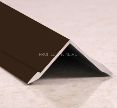 Алюминиевый уголок внутренний 21х21 мм ПВ21х21 бронза матовая 2,7 м