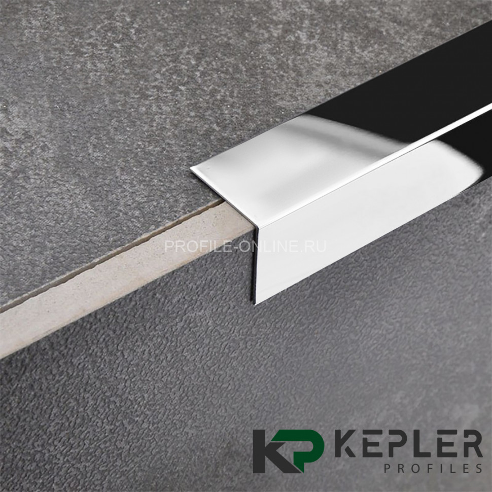 Равнополочный уголок 20х20 мм из нержавеющей стали SS 304 FSAP002-20-P S.S.304 полированный 3 м