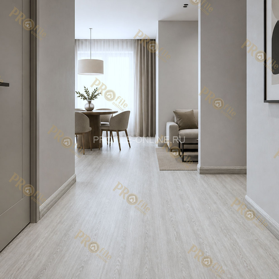 Плинтус ПВХ Comfort Classic 80 напольный Дуб патина 084 под дерево