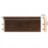 Плинтус напольный полистирол Венге с медью DECOMASTER D233-966ДМ (120x23x2400)