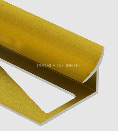 Алюминиевый уголок внутренний закладной 12 мм PV29-04 золото матовое 2,7 м