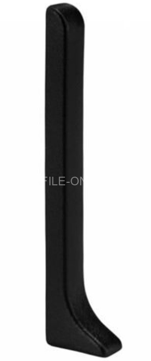 Заглушка для напольного плинтуса Диал ПЛ-60зг черная