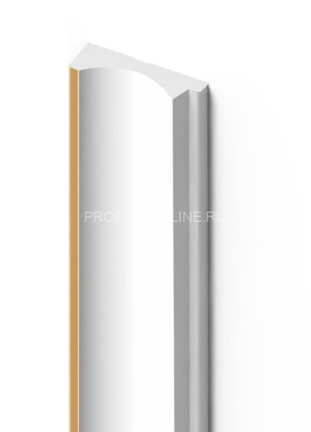 Финишный молдинг для стеновых панелей 12х32 мм HiWood LF139A W49G белый-бежевый 270 см