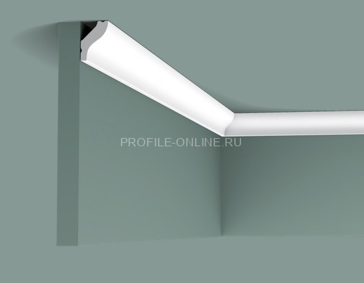 Потолочный плинтус Orac Decor Durofoam CB500N белого цвета из полистирола 25х18 мм 200 см