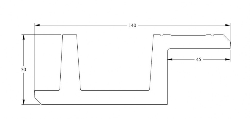 Потолочный плинтус для скрытой подсветки Orac Decor C383 белого цвета из полиуретана 140х50 мм 200 см