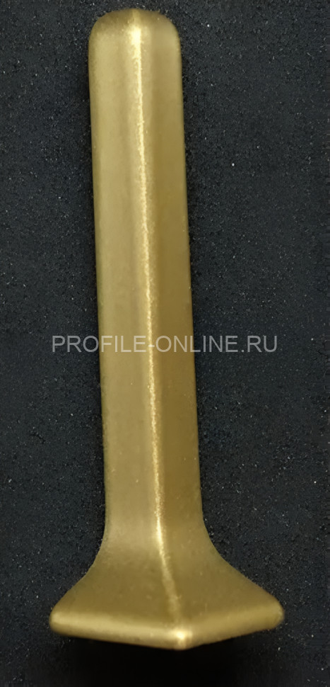 Уголок внешний для плинтуса Евротрим L-100 алюминий золото