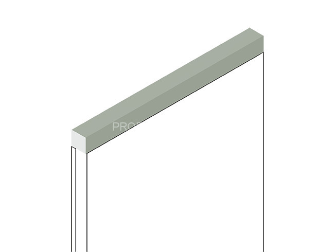 Декоративный молдинг HiWood D12V1 GN69 из фитополимера под дерево 12х12 мм 2.7 м