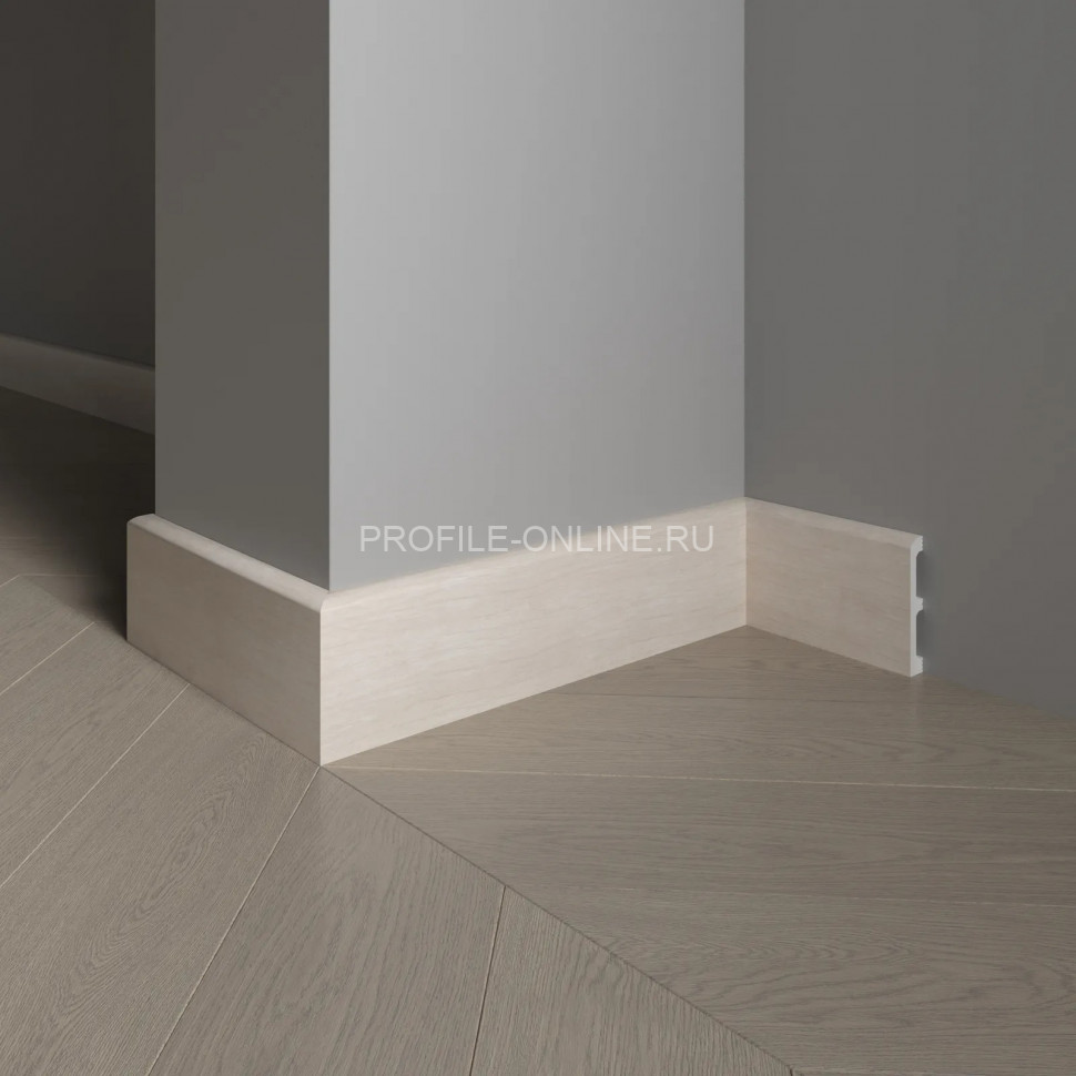 Плинтус для пола 80х13 мм Decor-Dizayn 706-77 полистирол под дерево 2.4 м