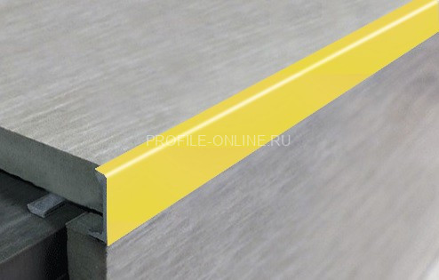 L-профиль алюминиевый 8 мм ПО-Г8 золото глянец 2,7 м