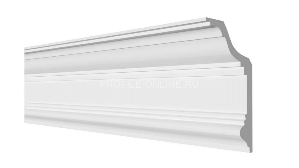 Декоративный плинтус для потолка 192х111 мм Decor-Dizayn DD513 полистирол белый, под покраску 2 м