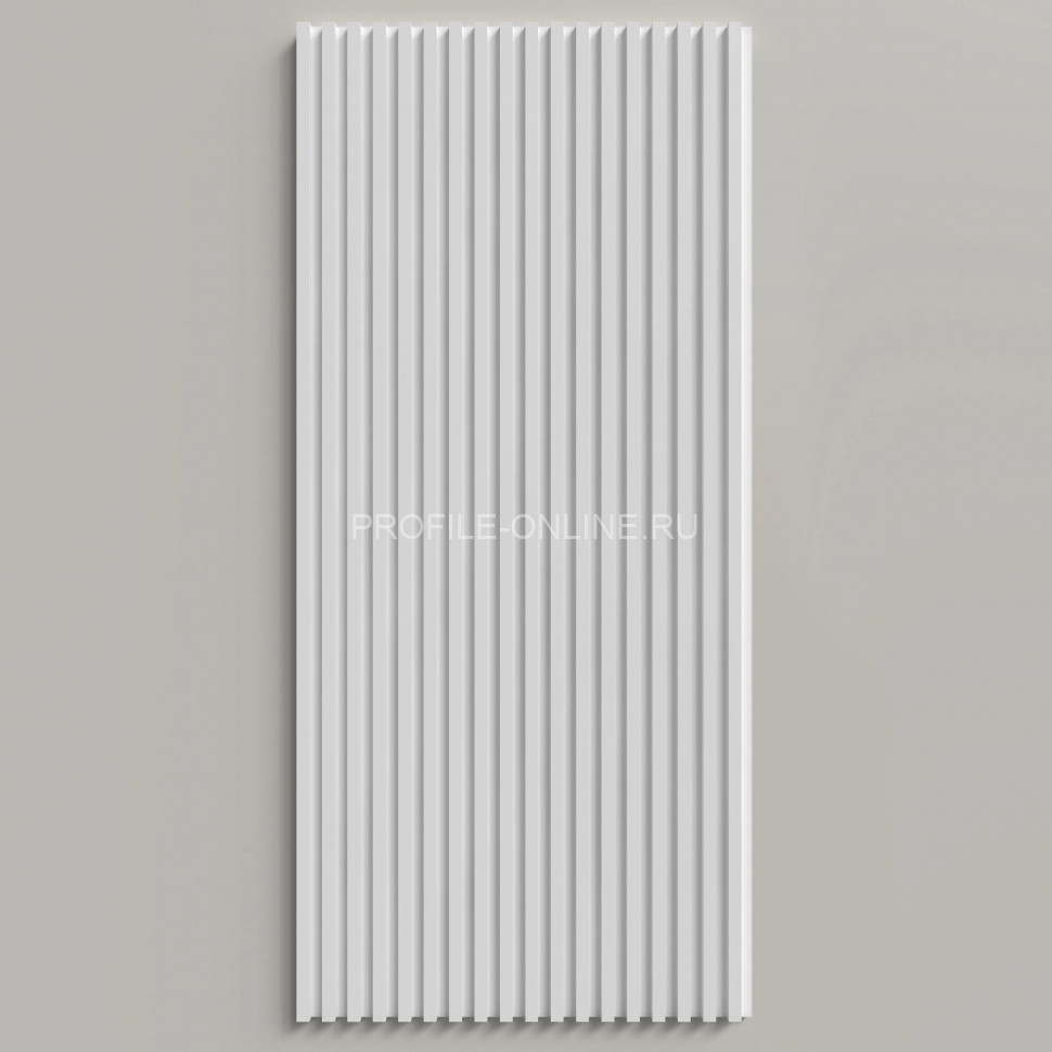Отделочная стеновая декоративная панель 3D 180х10х2000 мм Decor-Dizayn DD905 из полистирола белая, под покраску 2 м