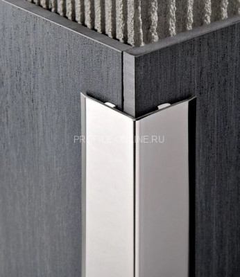 Латунный уголок Progress Profiles PEGOC 10А 10Х10 мм хром самоклеящийся 2,7 м