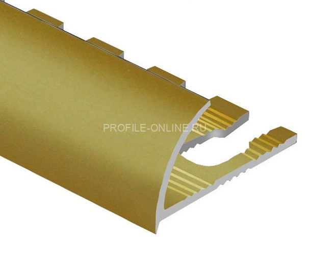 Алюминиевый С-образный профиль гибкий 12 мм PV21-12 песок матовый 2,7 м