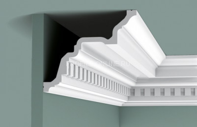 Потолочный плинтус Orac Decor Purotouch C422 белого цвета из полиуретана 164х194 мм 200 см