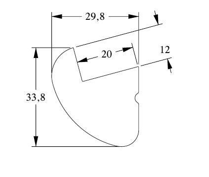 Потолочный плинтус для скрытой подсветки Orac Decor Duropolymer CX188 белого цвета из полистирола 30х34 мм 200 см