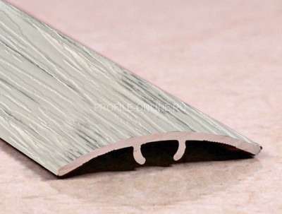 Алюминиевый порог одноуровневый ламинированный 30 мм ПО-31 201 Северная берёза 2,7 м