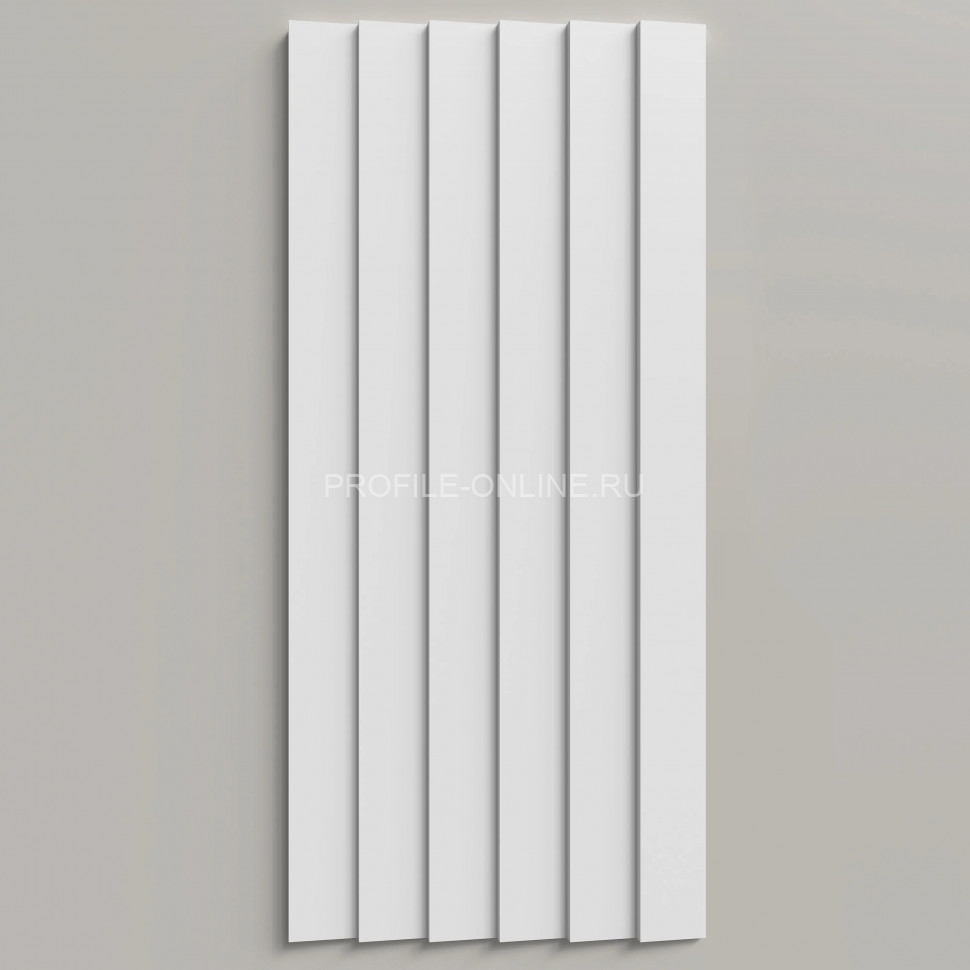 Отделочная стеновая декоративная панель 3D 180х10х3000 мм Decor-Dizayn DD906(3m) из полистирола белая, под покраску 3 м