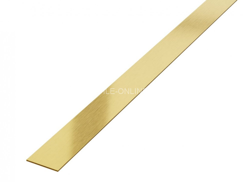 Полоса из нержавеющей стали 304 50 мм FBS 50 GS S.S.304 золото сатинированное 3 м