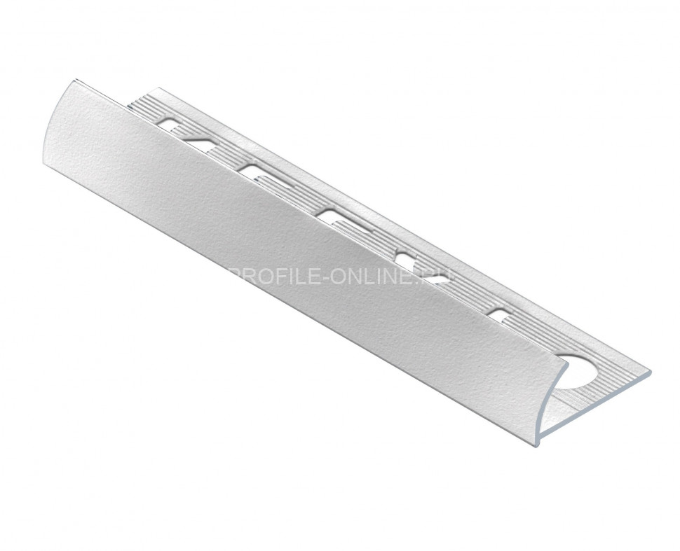 Алюминиевый С-образный профиль для плитки 12 мм NEEXY PV18-41-SW муар белый 2.7м