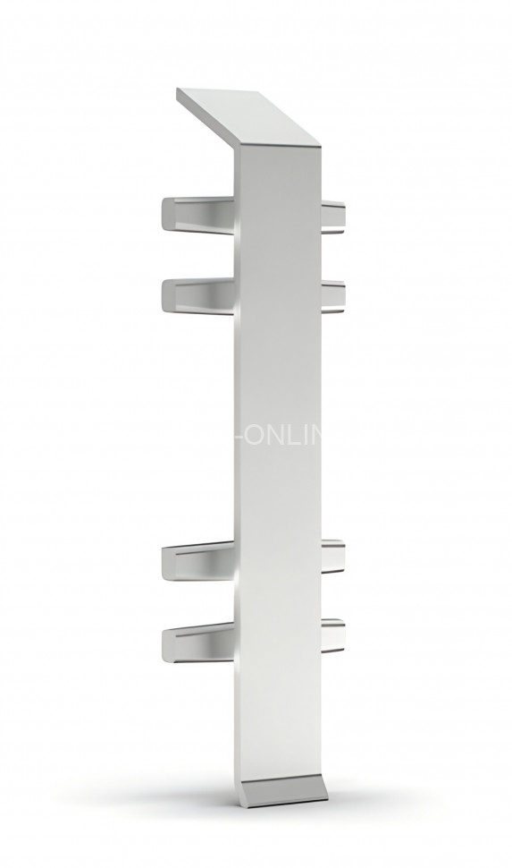 Стык для напольного плинтуса 70 мм Диал ДЛ-70ст без покрытия