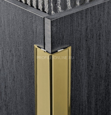Латунный уголок Progress Profiles PEGOL 10А 10Х10 мм полированный самоклеящийся 2,7 м