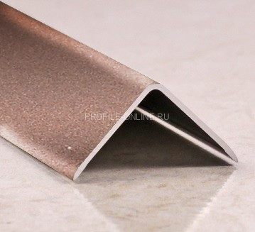 Алюминиевый уголок 15х15 мм PV61-14 розовый матовый 2,7 м