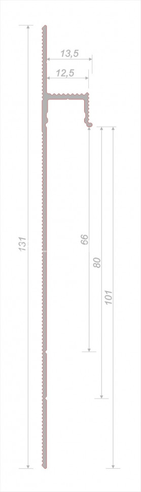 Теневой плинтус скрытого монтажа алюминиевый Decaro i100A Black черный 2 м