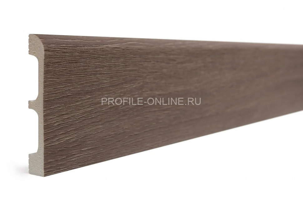 Плинтус для пола 80х13 мм Decor-Dizayn 706-81SH полистирол под дерево 2.4 м