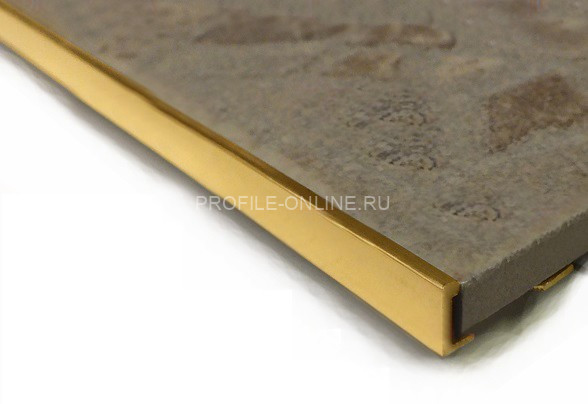 Латунный L-профиль 8 мм ЛГ-8 полированный 2,7 м