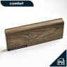 Плинтус ПВХ Comfort Classic 80 напольный Дуб капучино 219 под дерево