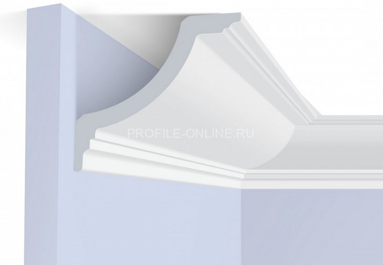 Потолочный плинтус 100х100 мм HiWood A141 белый 200 см