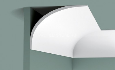 Потолочный плинтус Orac Decor Purotouch C990 белого цвета из полиуретана 216х159 мм 200 см