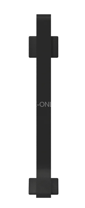 Соединитель 10х80 мм алюминиевый для плинтуса Laconistiq Adhesive 80 черный